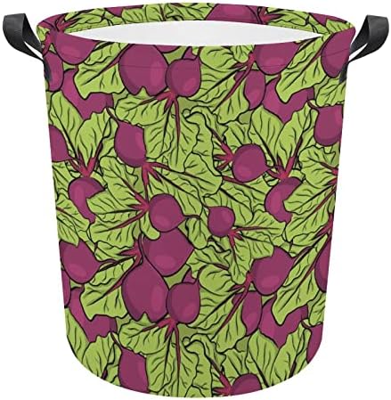Градина репка шема за печење за перење, водоотпорна торба за складирање на корпи за складирање со рачка 16,5 x 16,5 x 17