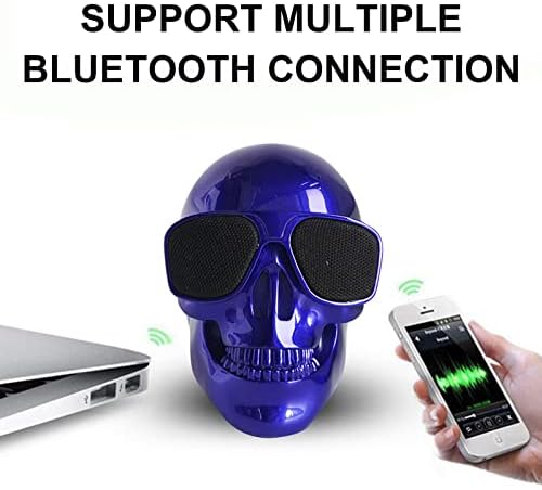 Yiisu iin906 преносен скелет череп Bluetooth безжичен звучник за Ноќта на вештерките на вештерките Подарок