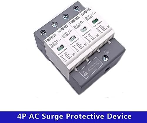 1PCS SPD AC 3P+N Surge Заштитен уред 20 ~ 40ka 30ka ~ 60Ka 385V 420V куќа за заштита на гром