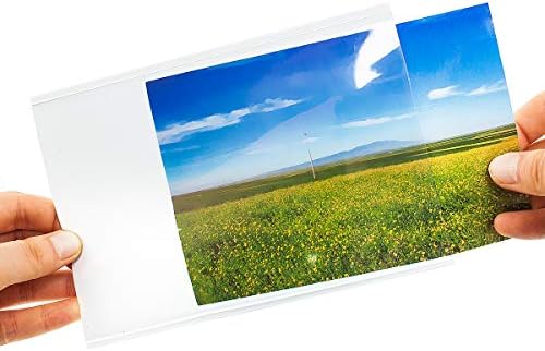 Hiimiei Магнетски фото рамки за фрижидер 5x7 инчи, 20 пакувања, без магни со магни со фрижидер со слики со рамка за слика, заштитени со отстранлив