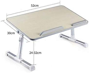 Лаптоп биро за кревет за кревет, преносна табела за табели со преклопни нозе, висина за прилагодлив лаптоп компјутерски штанд