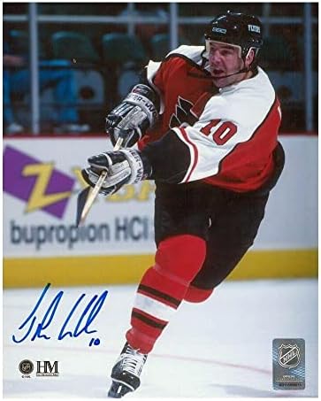 Leон Леклер потпиша Филаделфија Флаери 8 x 10 Фото - 70243 - Автограмирани фотографии од НХЛ