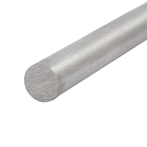 Uxcell® 5mm Dia 200mm должина на HSS Rod Rod Shat Rod Bar Lathe Tools Grey 5 парчиња
