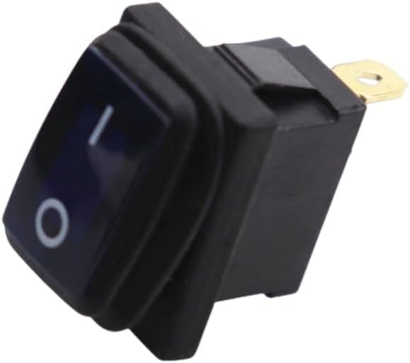3 иглички KCD1 водоотпорен 12V мал прекинувач за менување LED светло -заклучување на исклучување на копчето за копче за кафе, рокер