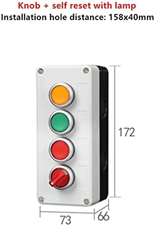 Контрола на полето ONECM со прекинувач на копчето за светло 24V/220V со копче за итни случаи за стоп самото ресетирање на индустриски прекинувач