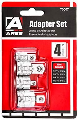 ARES 70007-4-парчиња адаптер за приклучок и сет на редуктор-1/4-инчен, 3/8-инчен, и 1/2-инчен комплет за проширување/комплет за конверзија