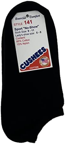 Cushees No-Show двојно дебели чорапи, 3-пакувања [141Medium]