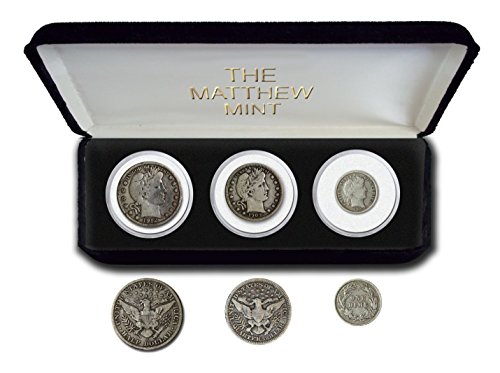 1892 Различни Нане Марки Бербер Три Монета Постави Различни Оценки