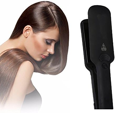 Eleoption Stear Hair Streterener Chrush Infrared 2 во 1 Двојна напон професионална керамичка турмалин рамна железна коса зацрвстување 360 °
