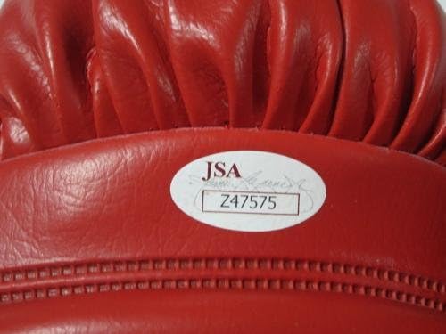 Мухамед Jo Џо Фрејзер потпиша гроздобер црвена Вечна боксерска ракавица ЈСА Коа-Боксерски Ракавици Со Автограм