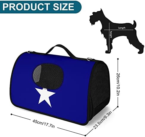 Бони Сино Знаме Носач За Миленичиња Кученце Мала Чанта За Носење Чанта за Патување На Отворено Шопинг За Пешачење