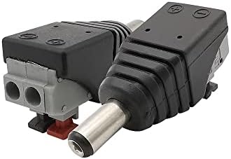 Конектор за приклучок за приклучок за напојување на Vieue 5.5x2.1mm Не завртки Адаптер за приклучок за притисок DC DC Adapter 2.1