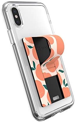 Speck Products GrabTab Носител на мобилни телефони и штанд, работи со повеќето мобилни телефони, случаи, портокалово Peachplease