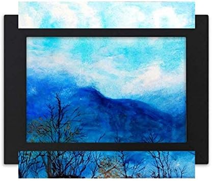 Студен мајстор DIY лабораторија сина планинска сликарство уметност десктоп фото рамка црна слика уметност слика 7x9 инчи