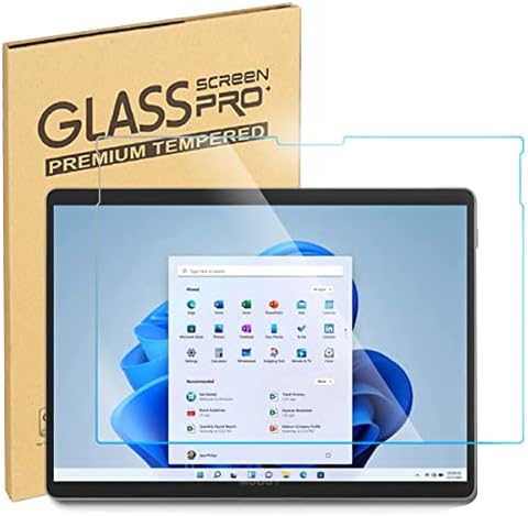 Заштитник на екранот со темпераментен стаклен екран на Mubuy-Gol за Surface Pro 8 2021/ Surface Pro X 2021-2019, Заштитен стаклен екран
