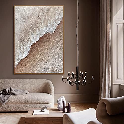 ZZCPT рачно насликано масло за сликање Апстрактна текстура тремот Декоративно сликарство модерно минималистичко плима на плима