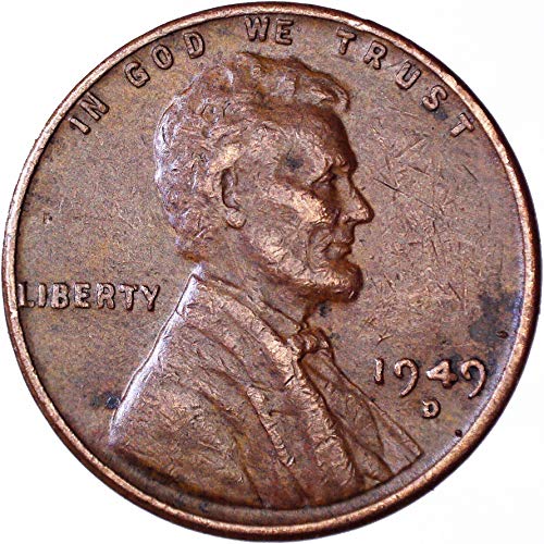 1949 г. Линколн пченица цент 1c многу добро