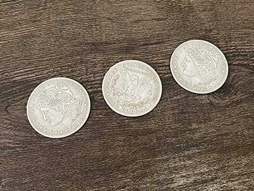 Sumag Stc Coin Set Magic Magic Tricks Change Промена на продира магија илузии одблизу за да ги размножувате сребрените монети за чип