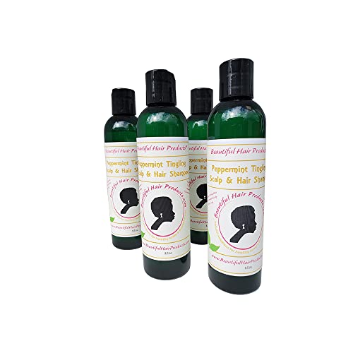 Прекрасни производи за коса Seatherlocks LOC Стилови Peppermint Shampoo, нанесено со есенцијално масло од пеперминт, сестри за коса,