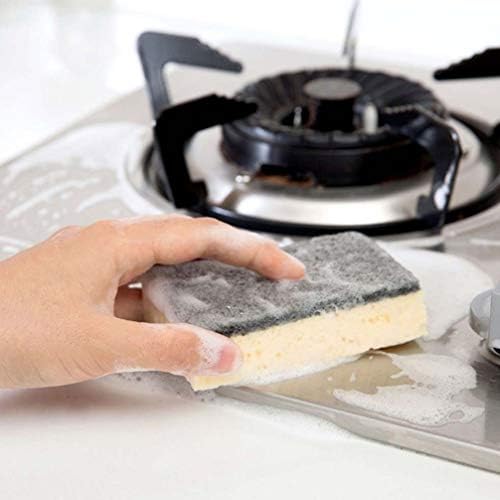 Doitool Scrubber кујна чистење сунѓер сунѓер-сунѓери кои не се гребење сунѓер сунѓер двострано чистење на садови сунѓери тешки влошки за чистење