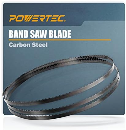 Powertec 13188 70-1/2 x 3/16 x 10 TPI Band Saw Blade, за занаетчија 10 Bandsaw