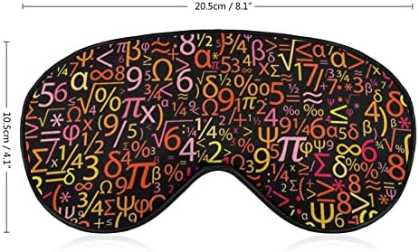 Шарени броеви маска за спиење мека маска за очи за очи Ефективно засенчување на засенчување со еластична лента за прилагодување