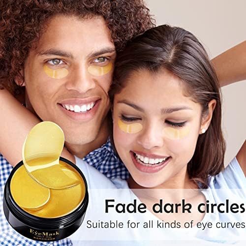 24К злато под око 60 парчиња маска за очи злато стареење колаген хијалуронски под маска за очи за отстранување на темни кругови