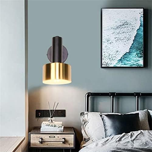 ЖУХВ Нордиски Ѕид Светилка Злато Американски Стил Железо Уметност спална соба Кревет Светилка ДНЕВНА Соба ПРЕДВОДЕНА Ѕид Светилка