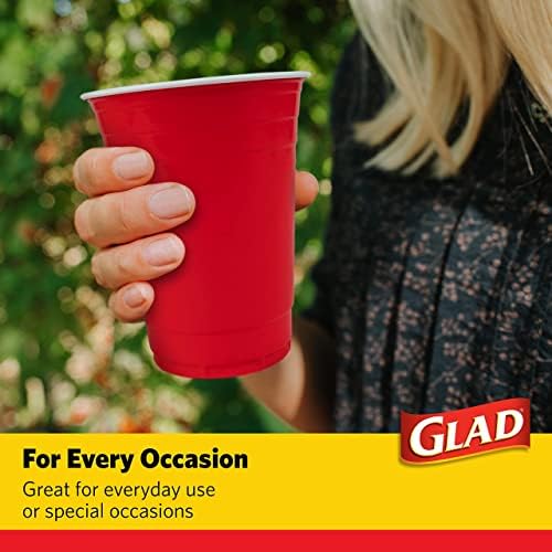 Мило За Еднократна Употреба Црвени Пластични Чаши За Секојдневна Употреба, 16 Мл | 100 Пластични Чаши За Еднократна Употреба, Силна &засилувач;