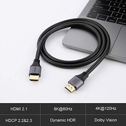 USB C Центар Мултипорт Адаптер, Кабел Создавање 6-ВО-1 USB-C Центар Пакет СО 8K HDMI Кабел 6.6 ft