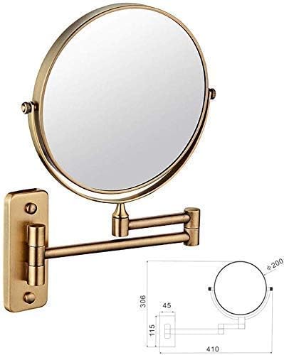 ONEMTB Бричење Огледало Ѕид Монтирани Козметички Огледало, 360 Слободен Ротација 3X/1X Зголемување ЗА Убавина Шминка