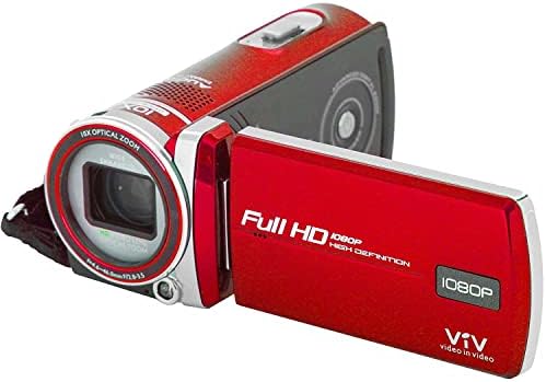 Vivitar ID975 Full HD 1080p Polaroid Двојна Снимка Видео Камера - Црвено-4gb Додаток Пакет Со Деко Опрема DSLR И Огледало Камера Торба