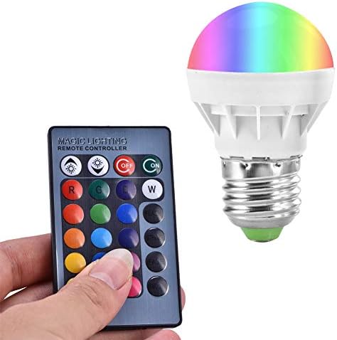 LED Rgb Светлина, алуминиум&засилувач;КОМПЈУТЕР RGB Сијалица, 16 Бои Заштеда На Енергија За Дома Хотел