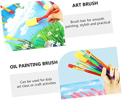 Nuobesty Paint Setts 12 парчиња четки за училишни четки за совршени уметности Студентски бои за цртање на четка за предучилишна четка DIY