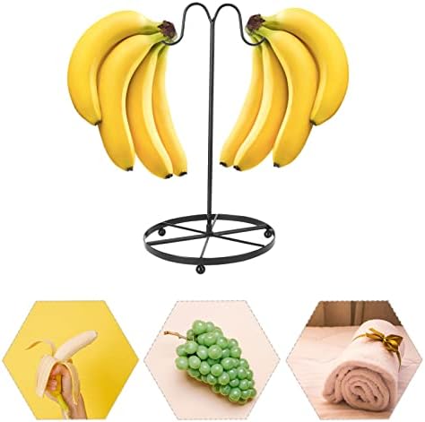 Angoily countertop сопственик на овошје банана штанд кафе кригла држач за банана стојат банана закачалка метална приказ за закачалки за решетки