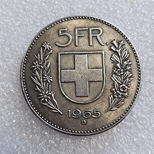 Антички занаети 1965 Б Швајцарија може да ја разнесе комеморативната монета од сребрен долар 609