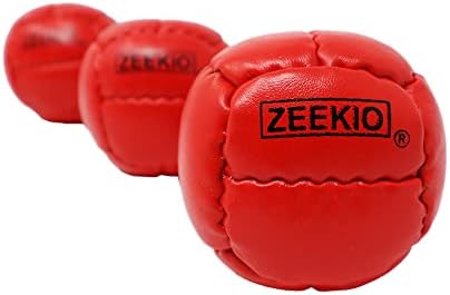 Zeekio Galaxy Juggling топки - Премиум 12 панели оригинални кожни топки - 130g - 67мм - пакет од 3