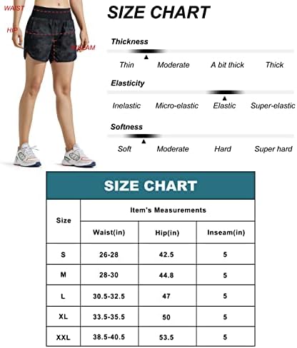 Маскерт жени 5 инчи Атлетски трчање шорцеви со џебови за патенти Брзи суви салон за вежбање со шорцеви со лагер