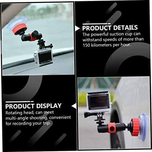 Solustre Action Camera Suction Cup Mount Mount Action Camera Camera Camera For ucturent Camera Mount Vehicle Supction Suction