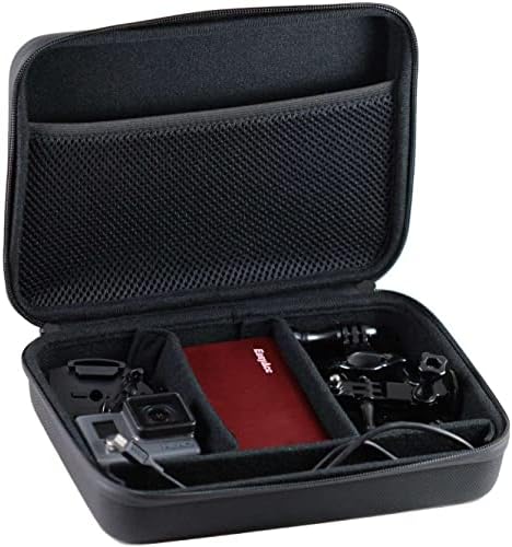 Navitech 8 во 1 Акционен додаток за комбо комплети со сива кутија - компатибилен со Goextreme Black Hawk+4K Action Camera