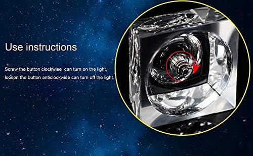 Голема забавна галаксиска кристална топка со LED база дома декорација