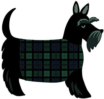 Компанија за хартија „Ехо парк хартија“ Скоти кучиња емајл пин црна, зелена