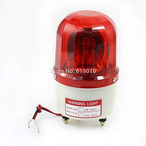 Индустриски полиња Индустриски AC 220V Црвен блиц сигнал кула ламба Светло светло ламба