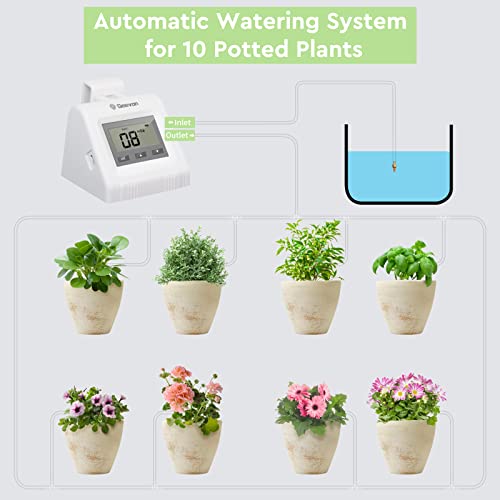 Автоматски систем за наводнување Geevon за кондензии на растенија и 10 комплети емитери на бели капе