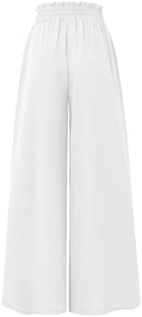 Панталони за жени, класично удобно лабава лабава половината широки панталони за летни панталони
