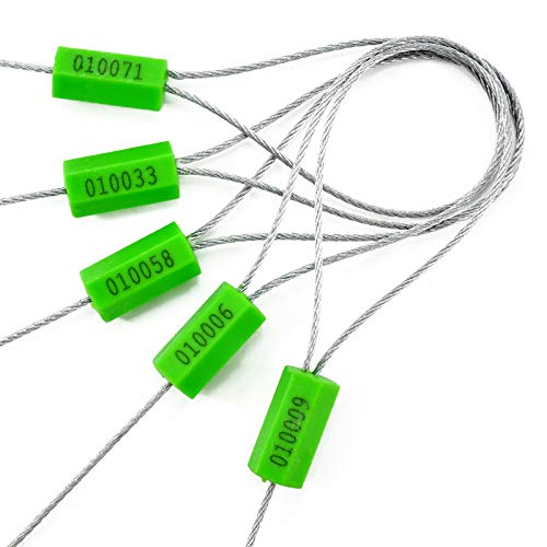 100 жица безбедносни заптивки нумерирани заптивки на челични кабел за заптивки за заптивки на жица метални жици заптивки од челик