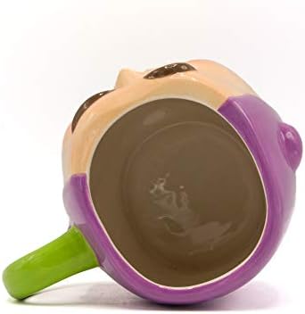 Сребрена бафало Приказна за играчки Buzz Lightyear Playtime Face Ceramic 3D извајана кригла, 23 унци