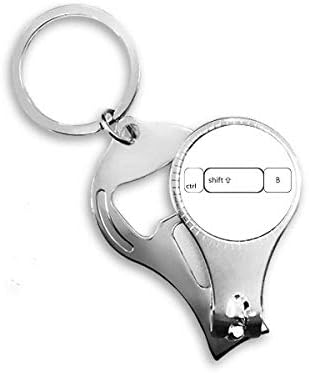 Симбол на тастатурата Ctrl Shift B Nail Nipper Ring Key Clain Clain Cliber Clipper Clipper