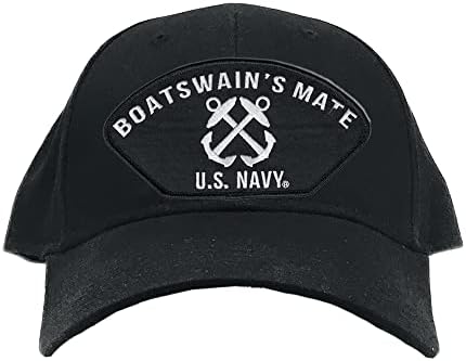 Воени продукции американски морнарички бродови со паднати машка капа - официјално лиценцирана црна бејзбол капа