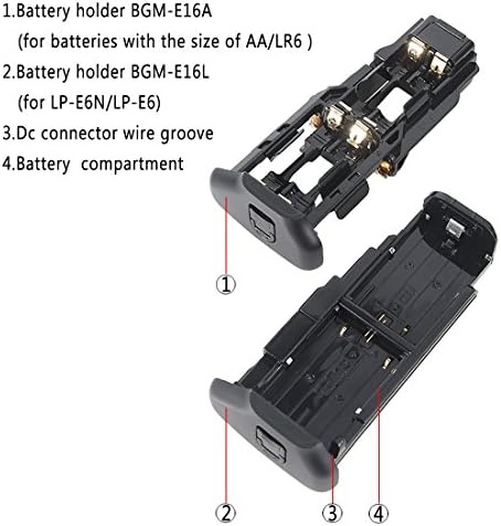 ДСТЕ Замена За Про БГ-Е16 Вертикална Батерија зафат + 2х ЛП-Е6 Компатибилен Канон 7Д Марк II Дигитална Камера